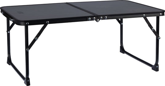 Abbey camp campingtafel 64x42 cm compact opvouwbaar - hoogte 28 cm - grijs