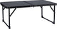 Abbey camp campingtafel 64x42 cm compact opvouwbaar - hoogte 28 cm - grijs