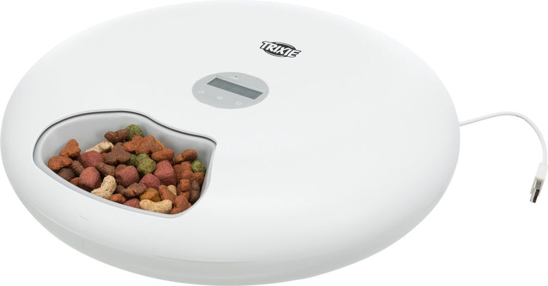 Afbeelding laden in galerijviewer, Trixie voerautomaat tx5+1 6 maaltijden 180 ml wit
