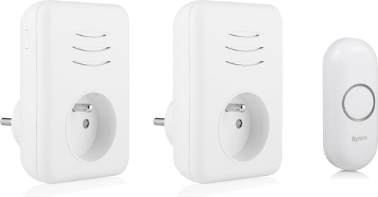 Byron gong – plugin – doorvoer – penaarde – 2 x 150 m – wit