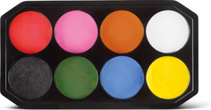 Snazaroo 1172015 schminkset 8 kleuren 18ml – professionele face paint kit – waterbasis, huidvriendelijk afwasbaar