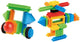 Lobbes speelgoed bv lobbes bouwblokken bristle set - kleurrijke constructie speelgoed 58-delig.