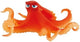 Disney finding dory hank cake topper 6.5 cm.