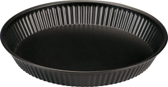 Basic culinair vlaaivorm 28 cm – pfas-vrije bakvorm – lage taartvorm – carbon staal
