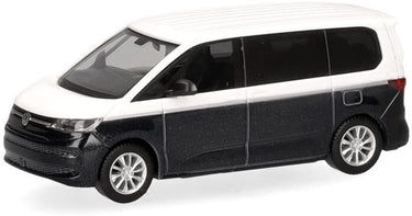 Herpa vw multivan bi-color, wit blauw metallic