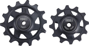 Bbb cycling derailleurwieltjes sram - 12-speed derailleur wieltjes - duurzaam - zwart - 12t 14t - rollerboys 12t-14t sr bdp-07