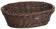 Westmark saleen mand ovaal 26x19x8cm - bruin opbergmand kunststof.