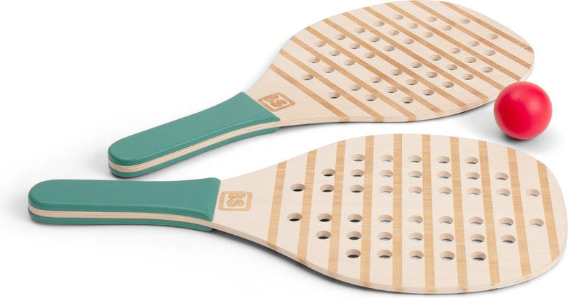 Afbeelding laden in galerijviewer, Bs toys houten padel-rackets - padelrackets - padel rackets kinderen - buitenspeelgoed voor kinderen - educatief speelgoed - cadeau kind - houten speelgoed - buiten speelgoed - strandspeelgoed - sport
