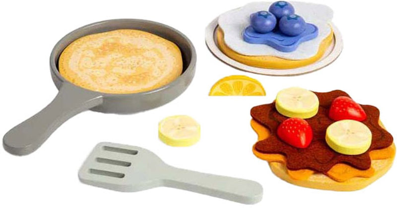 Afbeelding laden in galerijviewer, Bigjigs houten pannenkoeken speelset, 16dlg.
