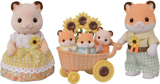 Sylvanian families 5856 familie hamster- 5 fluweelzachte speelfiguren