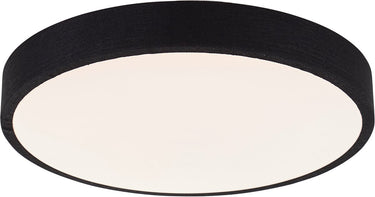 Brilliant filiz - plafondlamp - ø 38,5 cm - led 24w - 3-steps dimbaar - zwart wit