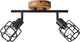 Brilliant gwen - plafondspot - e14 max 2x40w - hout zwart