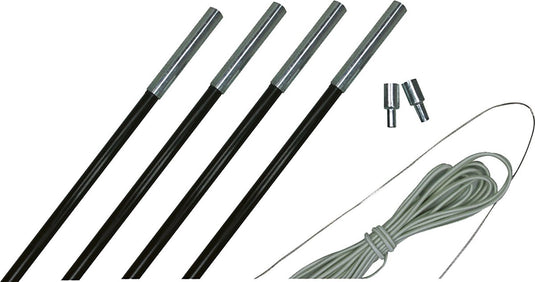 Eurotrail fiber stokkenset - 9,5 mm - 450-500 cm
