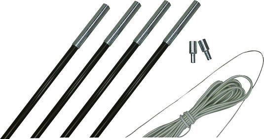 Eurotrail fiber stokkenset - 9,5mm - 550-600 cm