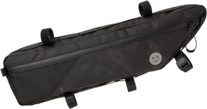 Agu bikepacking tube frametas venture extreme - fietstas voor frame - zwart - reflecterend - 4l - waterafstotend - eenvoudige montage