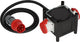 Brennenstuhl compacte rubberen stroomverdeler rubberen verdeler (2m kabel, 2x cee 400v 32a, bouwplaatsgebruik en permanent buitengebruik, made in germany)