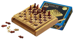 Philos reis schaak steekspel mini veld 12 mm, koningshoogte 23 mm