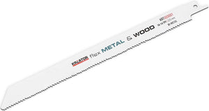 Kreator krt033001 zaagblad - reciprozaag - flex metaal hout - 225 mm - 14 10 tpi - 2 stuks
