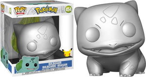 Funko pop! games: pokemon - bulbasaur #454 10 inch silver [box conditie 7.5 10]