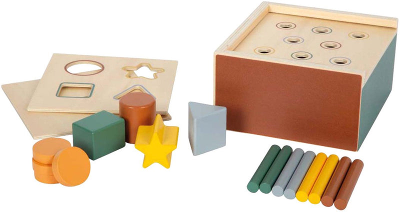 Afbeelding laden in galerijviewer, Small foot - houten montessori vormpassend spel fsc
