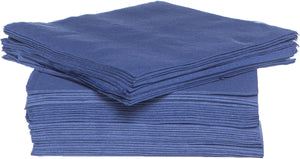 Cosy trendy cosy trendy servetten - donkerblauw - 40x - 38 x 38 cm - tafeldecoratie - papier - luxe kwaliteit
