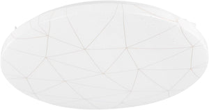 Eglo rende plafondlamp - led - 38 cm - wit