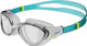 Speedo biofuse 2.0 zwembril dames - ergonomische duikbril volwassenen - anti condens uv-bescherming - professionele zwembril met drukknopsluiting - superzachte afdichting - clear blauw