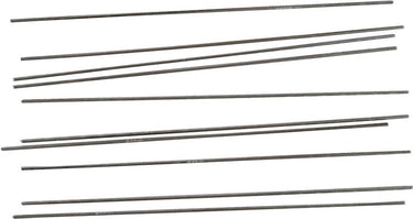 Creativ company metalen staaf - metalen staven set - kleine dunne metalen staafjes - lengte: 20 cm - dia: 2mm - 10 stuks