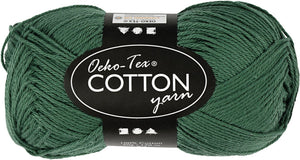 Creativ company katoengaren, donkergroen, 50gr, 170m