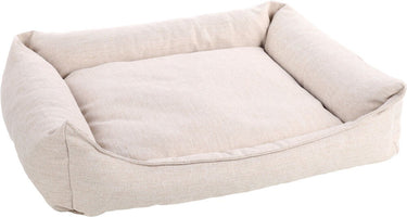 Flamingo orthopedische hondenmand – orthopedisch hondenbed – premium line – pure luxe hondenbed 100 x 80 x 25 cm – extra memory foam voor maximaal comfort – baldar mand beige