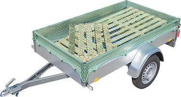 Proplus aanhangernet - 2.5 x 4.0 m - aanhangwagennet - afdeknet - trailernet - ladingnet - veiligheid - ø5 mm - met elastische koord - maaswijdte 45 x 45 mm - uv-gestabiliseerd - inclusief opbergtas