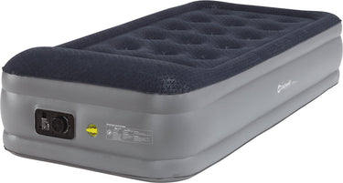 Outwell flock superior single w built-in pump luchtbed ingebouwde pomp 45 cm hoog 145 x 90 x 45 cm blauw