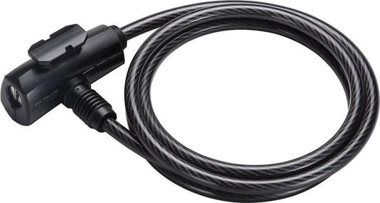 Bbb cycling quicksafe coil cable fietsslot - kabelslot fiets - sleutelslot - zwart - 150 x 0,8 cm - bbl-61