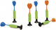Scratch europe scratch dartpijlen start to dart 6-delig oranje blauw