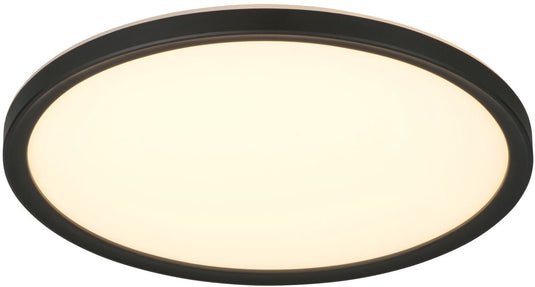 Rl live your light reality joko - plafondlamp - zwart - incl. 1x smd 18 w - afstandsbediening - geintegreerde dimmer - traploos instelbare lichtkleur - nachtlampje - wand- en plafondmontage - geheugenfunctie - indirecte verlichting - eenvoudig te bevestig