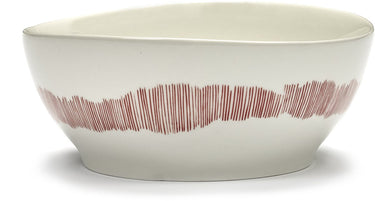 Serax - ottolenghi feast - kom s - wit rood - 16 ø - 4 stuks