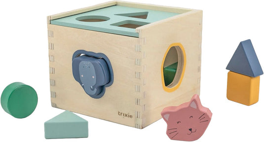Trixie houten vormendoos – educatief speelgoed peuter – fsc® hout – vanaf 18 maanden – vormsorteerder met dieren