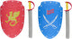 Eddy toys ridder speelset - 58688 - ridder speelgoed met schild en zwaard - speelset vanaf 3 jaar - 1 willekeurige kleur