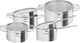 Tefal nordica - pannenset - 4-delig - rvs glas - geschikt voor inductie