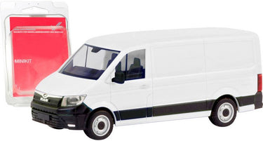 Herpa 013857 h0 vrachtwagen man tge platte dakbak, wit