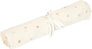 Little dutch swaddle - wit - maat 120 cm - forest friends - forest treasures