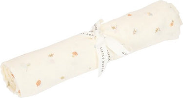 Little dutch swaddle - wit - maat 120 cm - forest friends - forest treasures