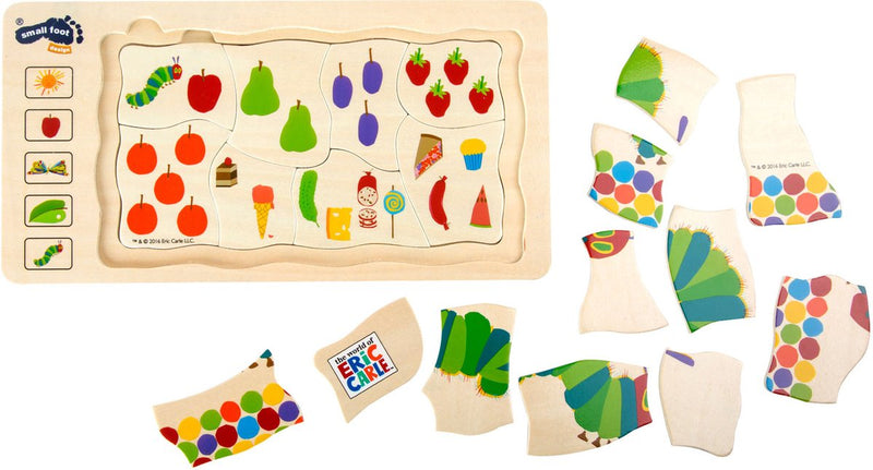 Afbeelding laden in galerijviewer, Small foot - rupsje nooitgenoeg lagenpuzzel, 36dlg.
