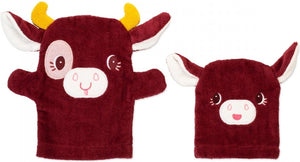 Lilliputiens - handpopwashandjes - rosalie - 2 stuks
