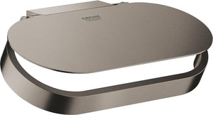 Grohe selection closetrolhouder met deksel - hard graphite geborsteld (mat donker grijs) - 41069al0