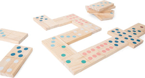Bs toys mega houten domino spel, 28dlg,.