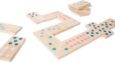 Bs toys mega houten domino spel, 28dlg,.