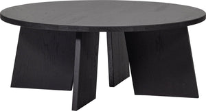 Woood fries salontafel - eikenhout - blacknight - 36x90x90