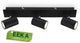 B.k.licht briloner isil – opbouwspot – met eek a lichtbron* - zwart – 45cm