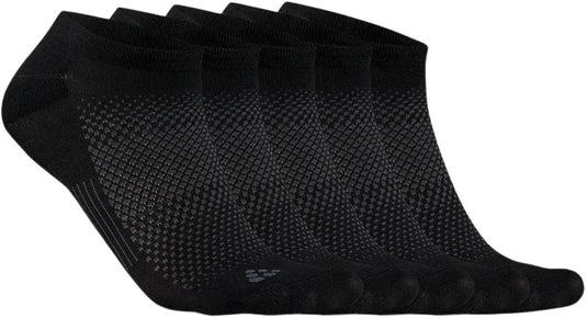 Craft active footies 5-pack unisex sportsokken - zwart